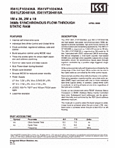 DataSheet IS61VF102436A pdf